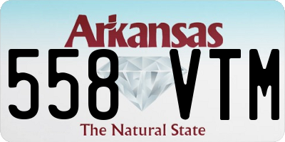AR license plate 558VTM