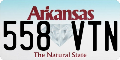 AR license plate 558VTN