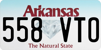 AR license plate 558VTO