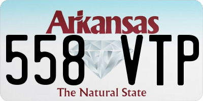 AR license plate 558VTP