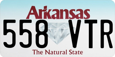AR license plate 558VTR