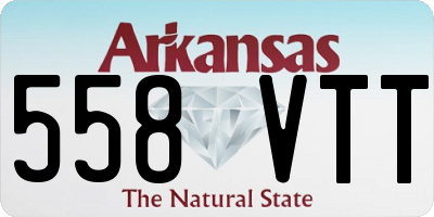 AR license plate 558VTT
