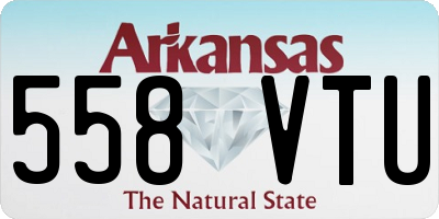 AR license plate 558VTU