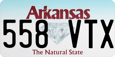 AR license plate 558VTX