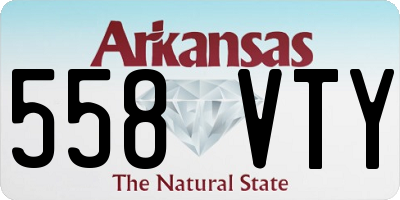AR license plate 558VTY