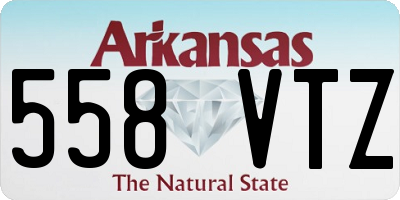 AR license plate 558VTZ