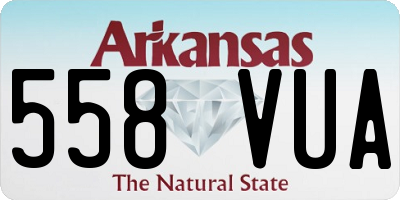 AR license plate 558VUA