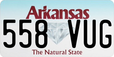 AR license plate 558VUG