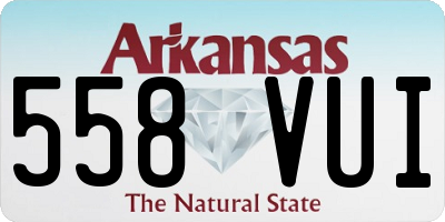 AR license plate 558VUI
