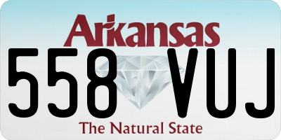 AR license plate 558VUJ