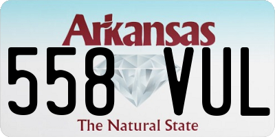 AR license plate 558VUL