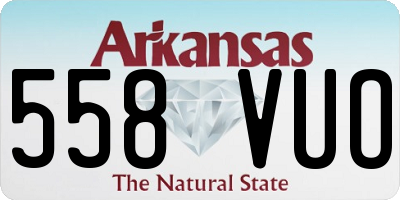 AR license plate 558VUO