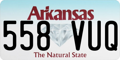 AR license plate 558VUQ