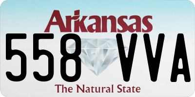 AR license plate 558VVA