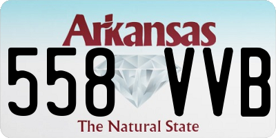 AR license plate 558VVB