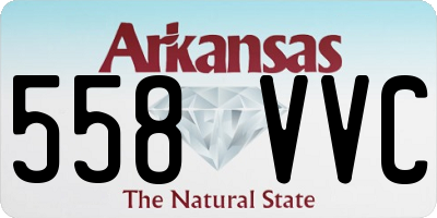 AR license plate 558VVC