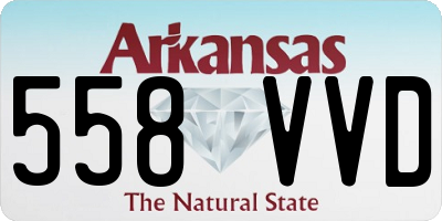 AR license plate 558VVD