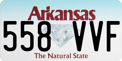 AR license plate 558VVF