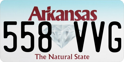 AR license plate 558VVG