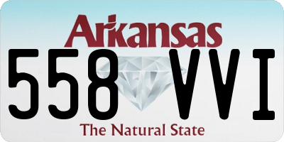 AR license plate 558VVI