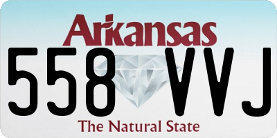 AR license plate 558VVJ