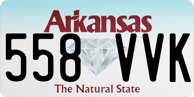 AR license plate 558VVK