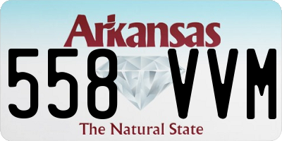 AR license plate 558VVM