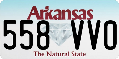 AR license plate 558VVO