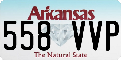 AR license plate 558VVP