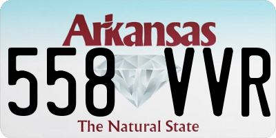 AR license plate 558VVR