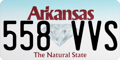 AR license plate 558VVS