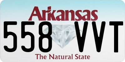AR license plate 558VVT