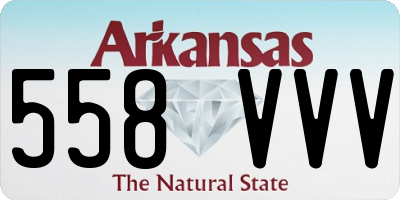AR license plate 558VVV