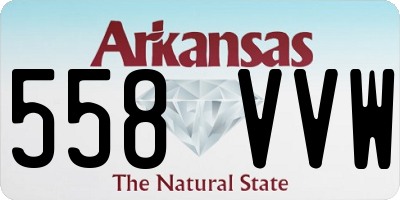 AR license plate 558VVW