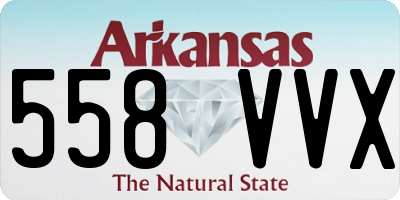AR license plate 558VVX