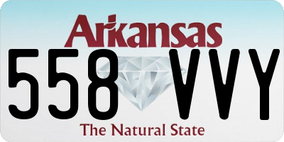 AR license plate 558VVY
