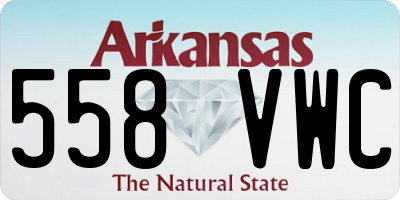 AR license plate 558VWC