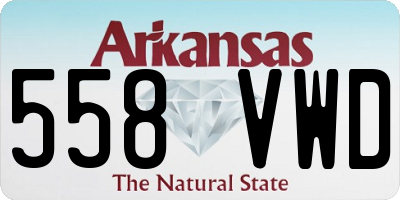AR license plate 558VWD