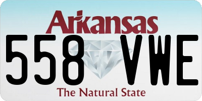 AR license plate 558VWE