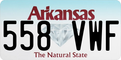 AR license plate 558VWF