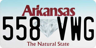 AR license plate 558VWG