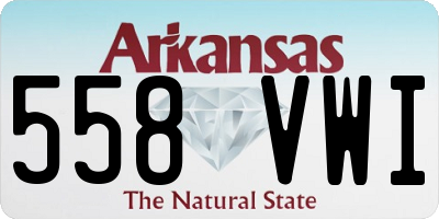 AR license plate 558VWI
