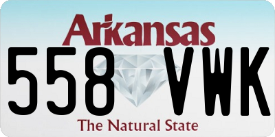 AR license plate 558VWK