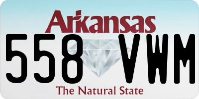 AR license plate 558VWM