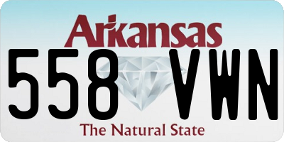 AR license plate 558VWN