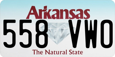 AR license plate 558VWO