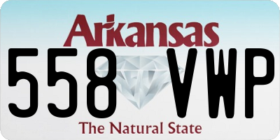 AR license plate 558VWP
