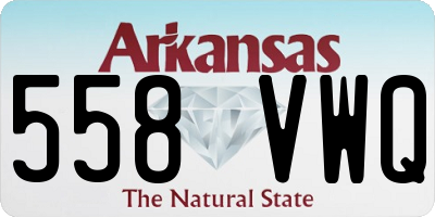 AR license plate 558VWQ