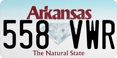 AR license plate 558VWR