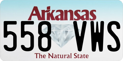 AR license plate 558VWS